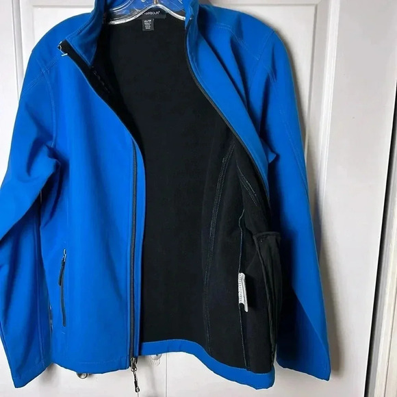 COAL HARBOUR soft shell jacket men XS turquoise blue color, fleece line,PTP 20” - Picture 15 of 16